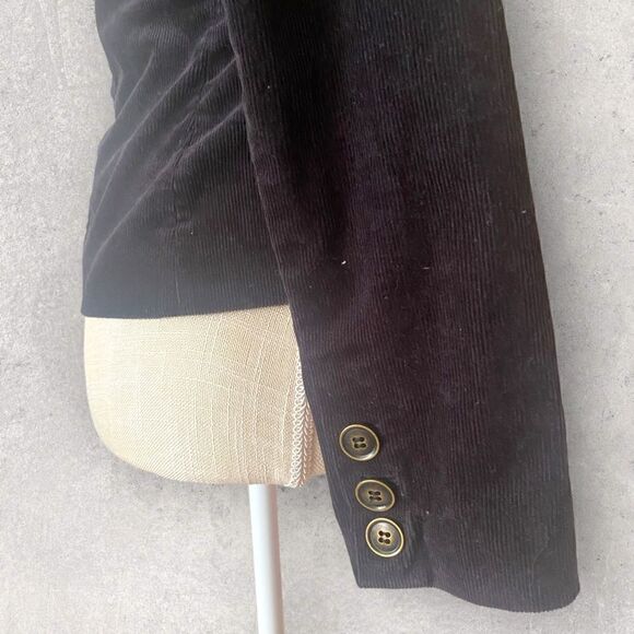 Divided H & M| EUC Women’s Corduroy Jacket Black Size 4 - Picture 7 of 7